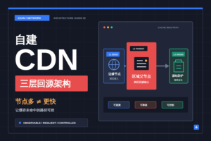 自建 CDN 不在于节点多：把回源路径做成三层